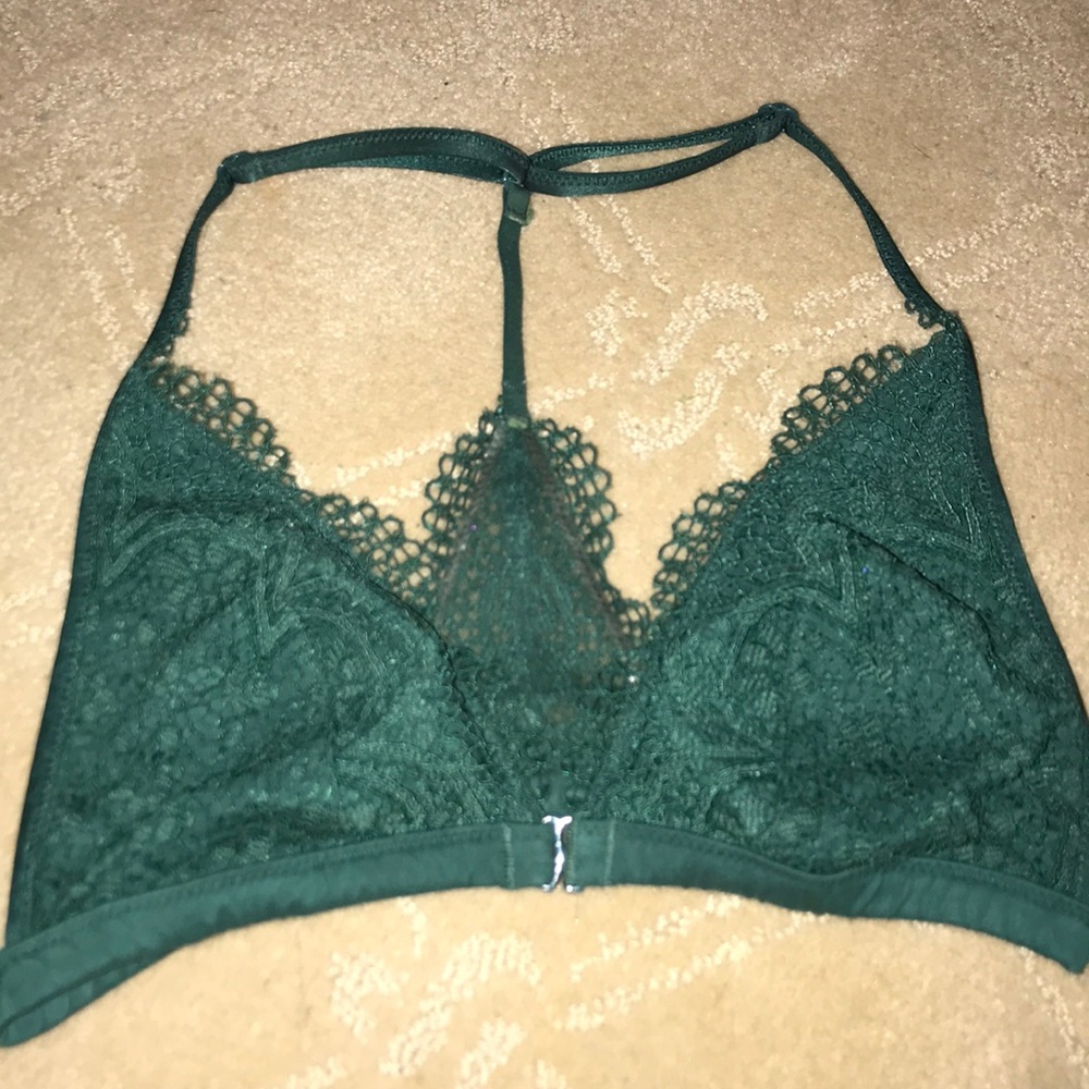 lace green bralette